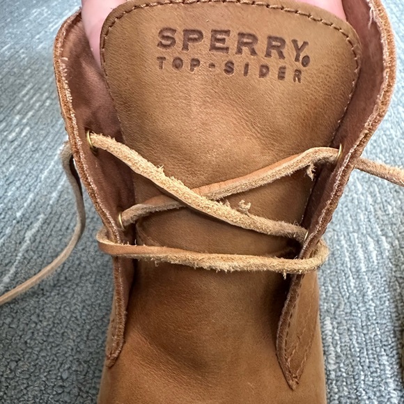 Sperry women’s Harlow wedge booties in cognac size 10 - Picture 5 of 7
